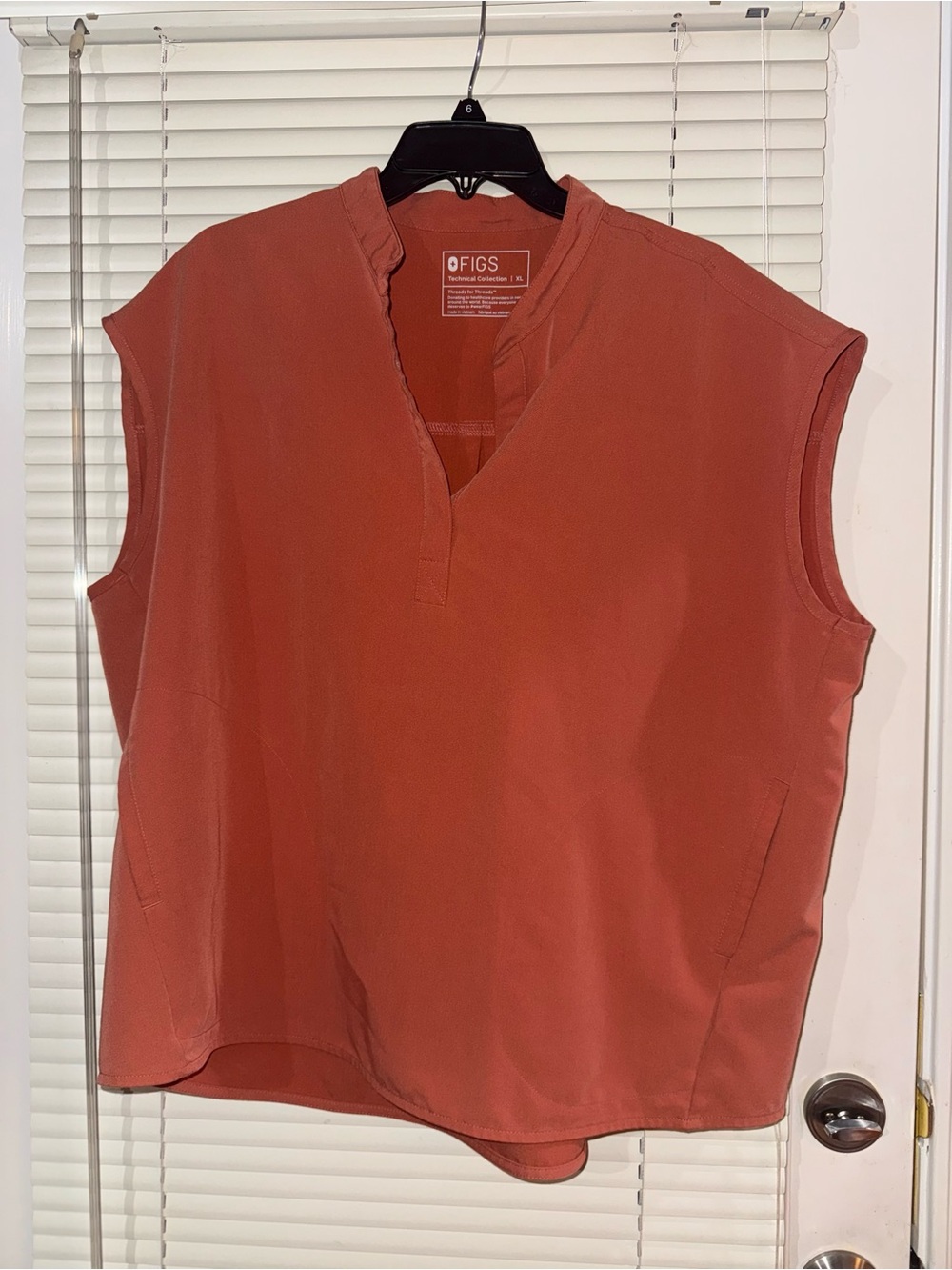 FIGS Women’s Rafaela Scrubs set in Terracotta
